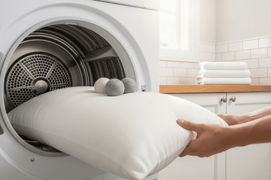 How to Wash and Dry Large Pillows in the Washing Machine Without Clumping